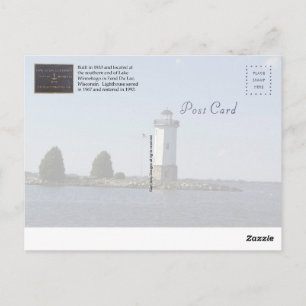 Cartão Postal Cartão-postal Fond Du Lac Lighthouse