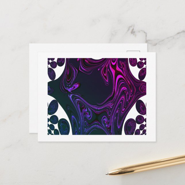 Cartão Postal Cartão-postal Fractal (Frente/Verso In Situ)