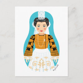 Cartão Postal Cartão-postal francês Bigoudène Matryoshka