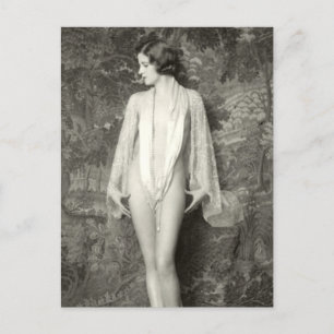 Cartão Postal Cartão-postal francês de beleza no início dos a