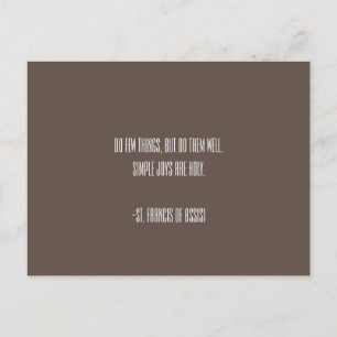 Cartão Postal Cartão-postal Francis de Assisi