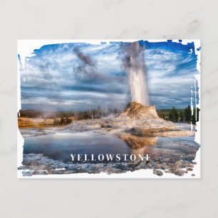Cartão Postal Cartão-postal Geyser Yellowstone