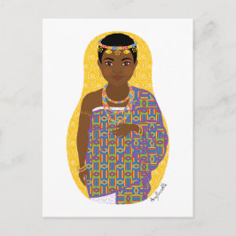 Cartão Postal Cartão-postal Ghanaian Matryoshka