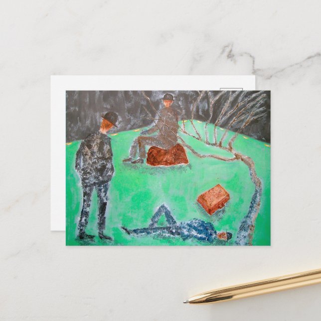 Cartão Postal Cartão-postal GODOT ESPERANDO (Frente/Verso In Situ)