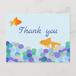 Cartão Postal Cartão-postal Goldfish Obrigado