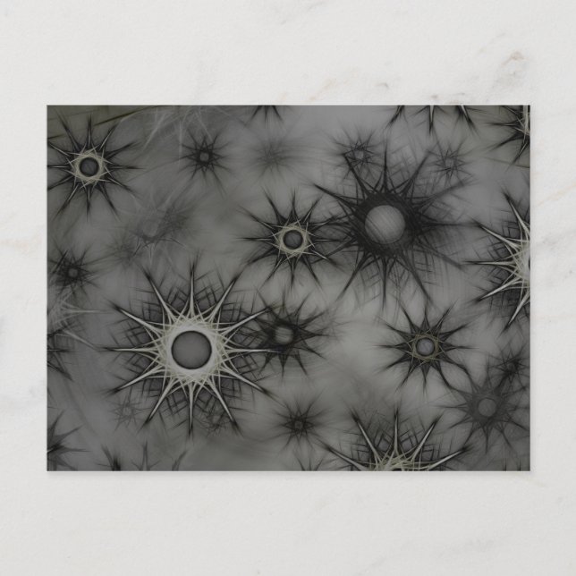 Cartão Postal cartão-postal gótico floco de neve (Frente)