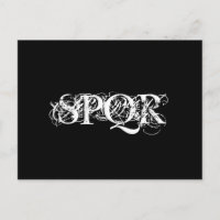 "Cartão-postal Gótico SPQR"