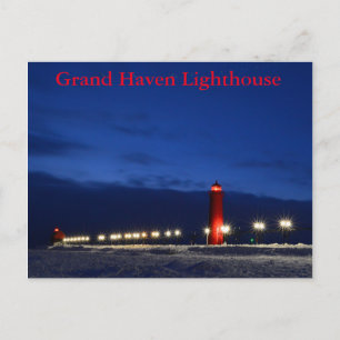 Cartão Postal Cartão-postal Grand Haven Lighthouse