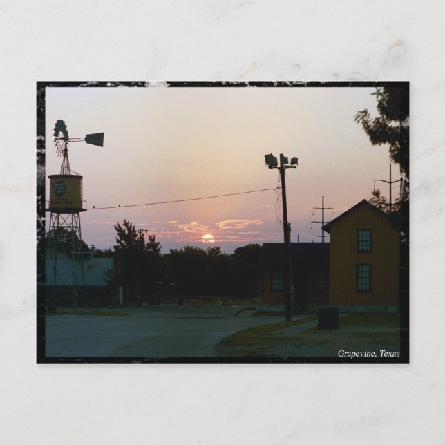 Cartão Postal Cartão-postal Grapevine Sunrise (Frente)