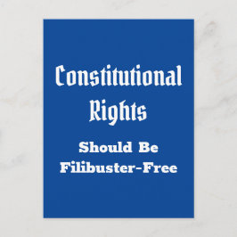 Cartão Postal Cartão-postal gratuito para os Direitos Constituci