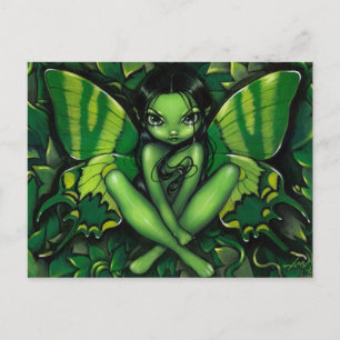 Cartão Postal Cartão-postal "Green Butterfly Fantasy"
