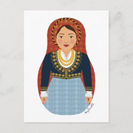 Cartão Postal Cartão-postal grego Matryoshka