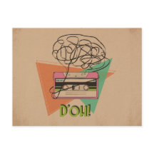 Cartão-postal Grungy D'oh