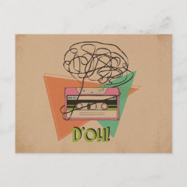 Cartão Postal Cartão-postal Grungy D'oh