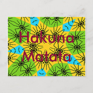 Cartão Postal Cartão-postal Hakuna Matata