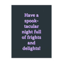 Cartão-postal Halloween