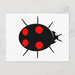 Cartão Postal Cartão-postal Harlequin Ladybird