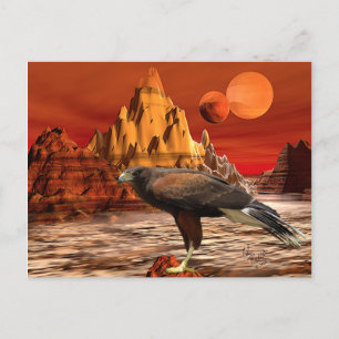 Cartão Postal Cartão-postal Hawk in Red Mountain