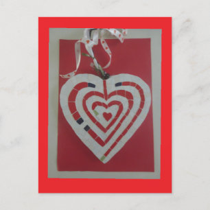 Cartão Postal Cartão-postal Heart Labyrinth Mosaic DIY