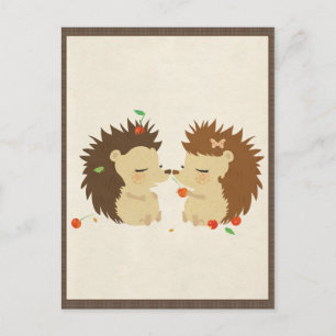 Cartão Postal Cartão-postal Hedgehog Love (Look II)