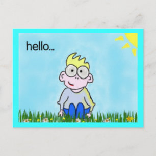 Cartão Postal Cartão-postal Hello
