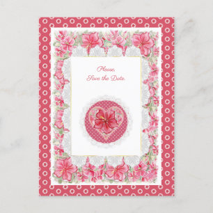 Cartão Postal Cartão-postal Hibiscus & Lace