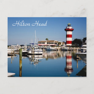 Cartão Postal Cartão-postal Hilton Head, SC Harbour Town Lightho
