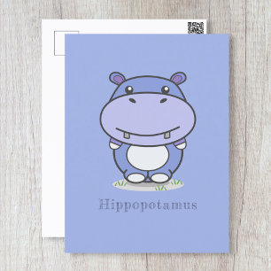 Cartão Postal Cartão-postal Hippo Bonito
