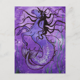 Cartão Postal Cartão-postal Hippocamp Roxo