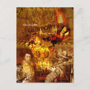 Cartão Postal Cartão-postal histórico de Bonfire Night