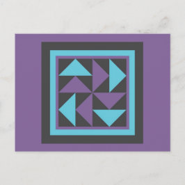 Cartão Postal Cartão-postal - Holandês Voador (roxo/azul)