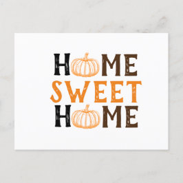 Cartão Postal Cartão-postal Home Sweet Pumpkin de Queda