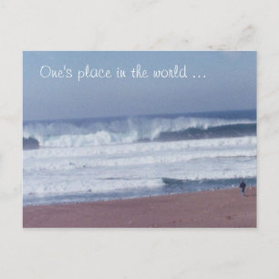 Cartão Postal Cartão-postal - Homem e Ondas