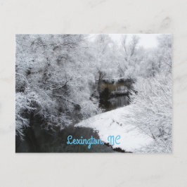 Cartão Postal Cartão-postal Horizontal de Neve Dreamy