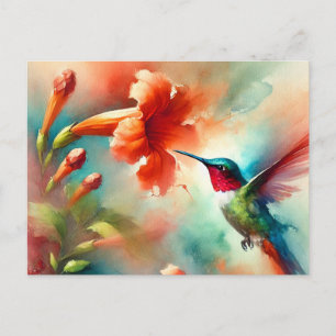 Cartão Postal Cartão-postal Hummingbird