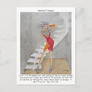 Cartão Postal Cartão-postal humorístico com arte original