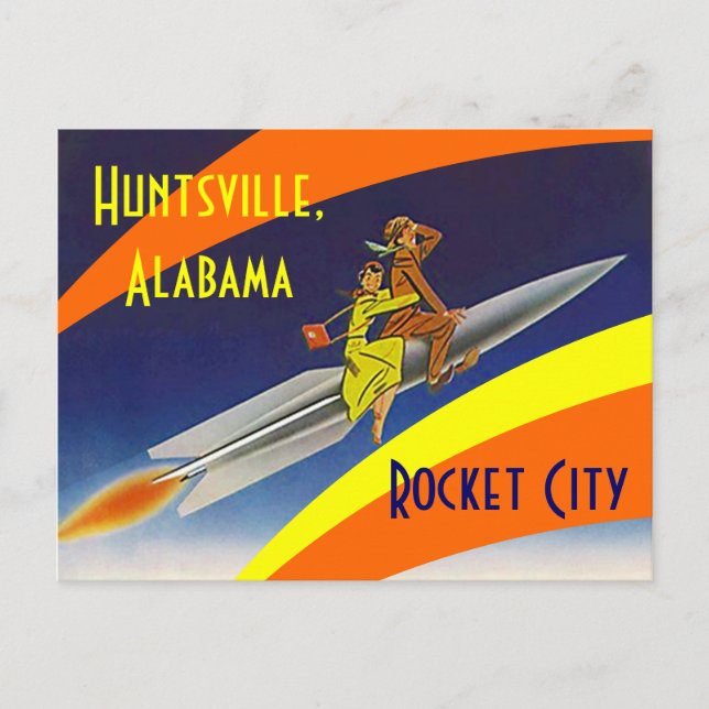 Cartão Postal Cartão-postal Huntsville Alabama Rocket City AL (Frente)