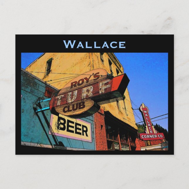 Cartão Postal Cartão-postal Idaho (Wallace) (Frente)