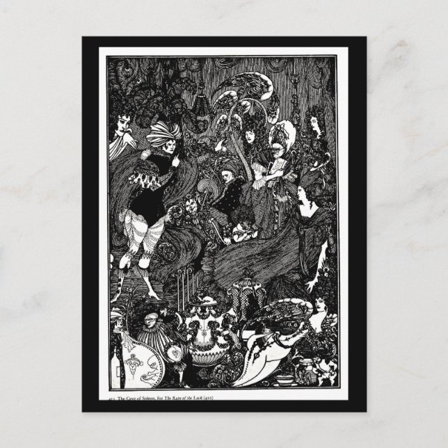 Cartão Postal Cartão-postal-Ilustração-Aubrey Beardsley 30 (Frente)