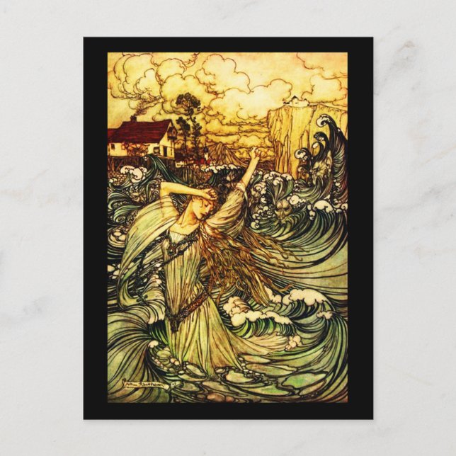 Cartão Postal Cartão-postal-Ilustração-Rackham 25 (Frente)