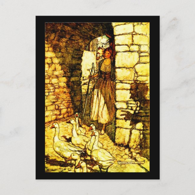 Cartão Postal Cartão-postal-Ilustração-Rackham 33 (Frente)