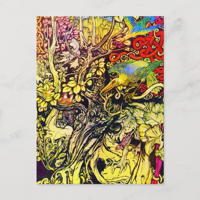 Cartão Postal Cartão-postal-Ilustração-Rackham 40 (Frente)