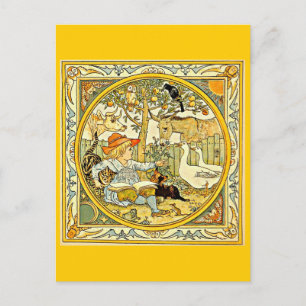 Cartão Postal Cartão-postal-Ilustração-Walter Crane 16