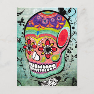 Cartão Postal Cartão-postal Ilustrado do Dia da Muerte Urbana d