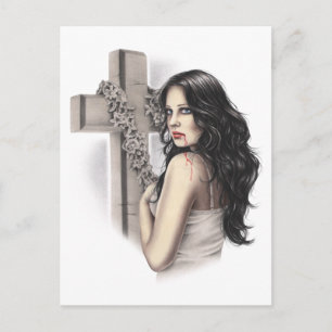 Cartão Postal Cartão-postal imperdoável de Vampiro Sinner