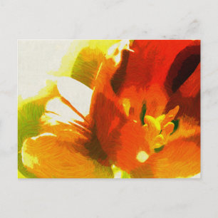 Cartão Postal Cartão-postal Impressionista Primavera Tulips