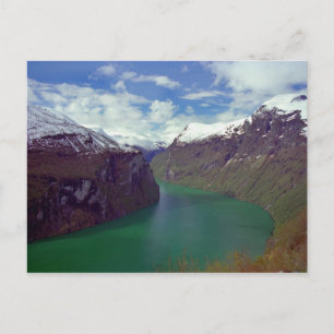 Cartão Postal Cartão-postal incrível do Geiranger