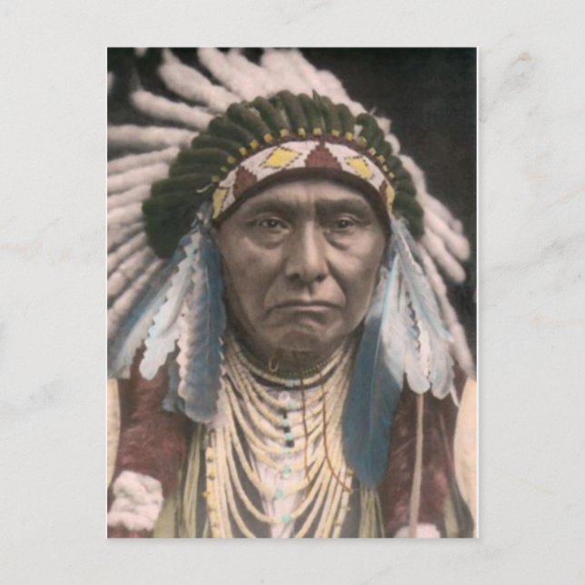 Cartão Postal Cartão-postal indiano americano (Frente)