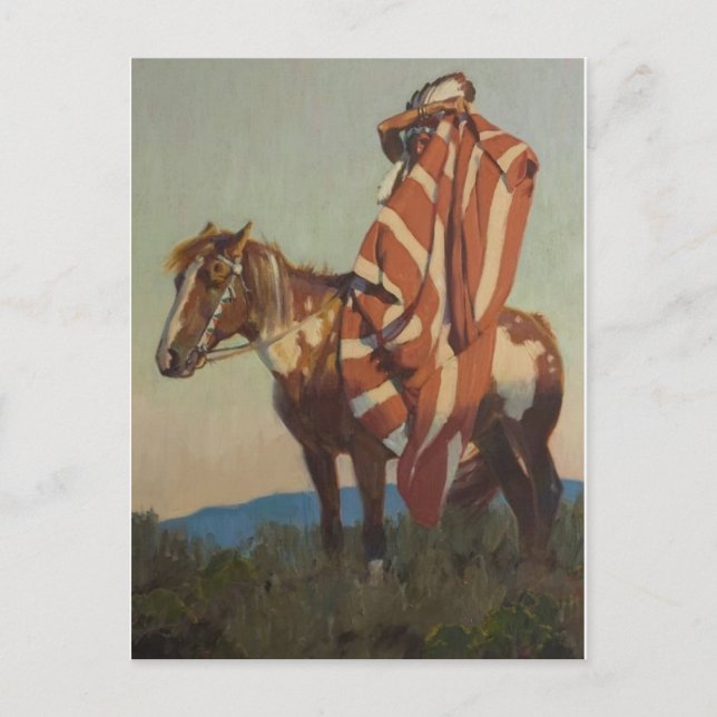 Cartão Postal Cartão-postal indiano americano (Frente)