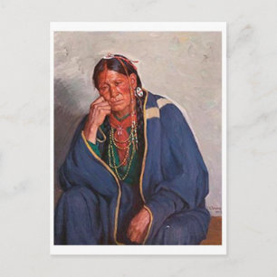 Cartão Postal Cartão-postal indiano americano